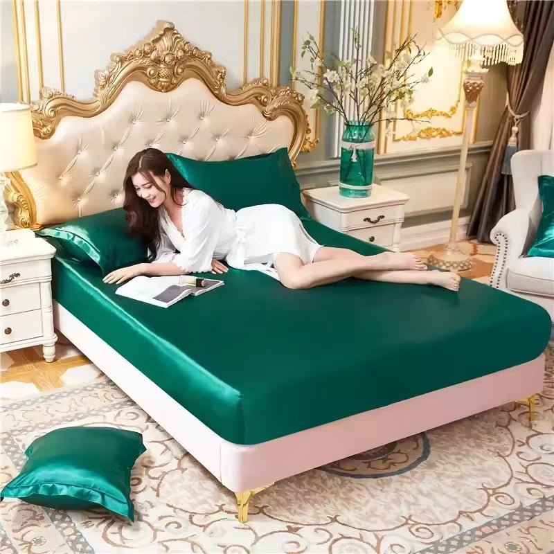 VelviCool – Satin Cooling Fitted Sheet - Kalinzy