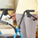 Walkerly - Folding Walker with Seat & Wheels - Kalinzy