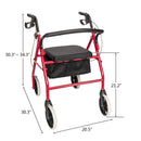 Walkerly - Folding Walker with Seat & Wheels - Kalinzy