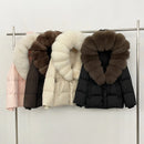 WarmlyLuxe - Women’s Fluffy Collar Jacket with Fur Hood for Winter - Kalinzy