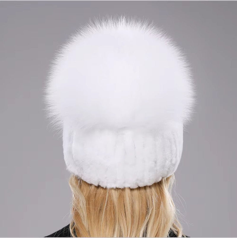 FrostAura Fox Fur Hat - Kalinzy