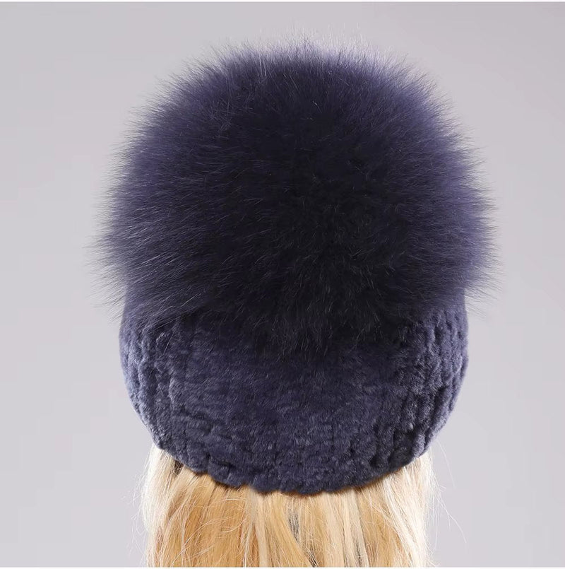 FrostAura Fox Fur Hat - Kalinzy