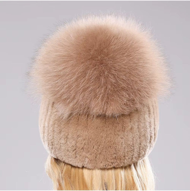 FrostAura Fox Fur Hat - Kalinzy