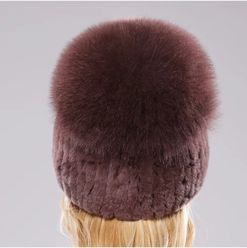 FrostAura Fox Fur Hat - Kalinzy