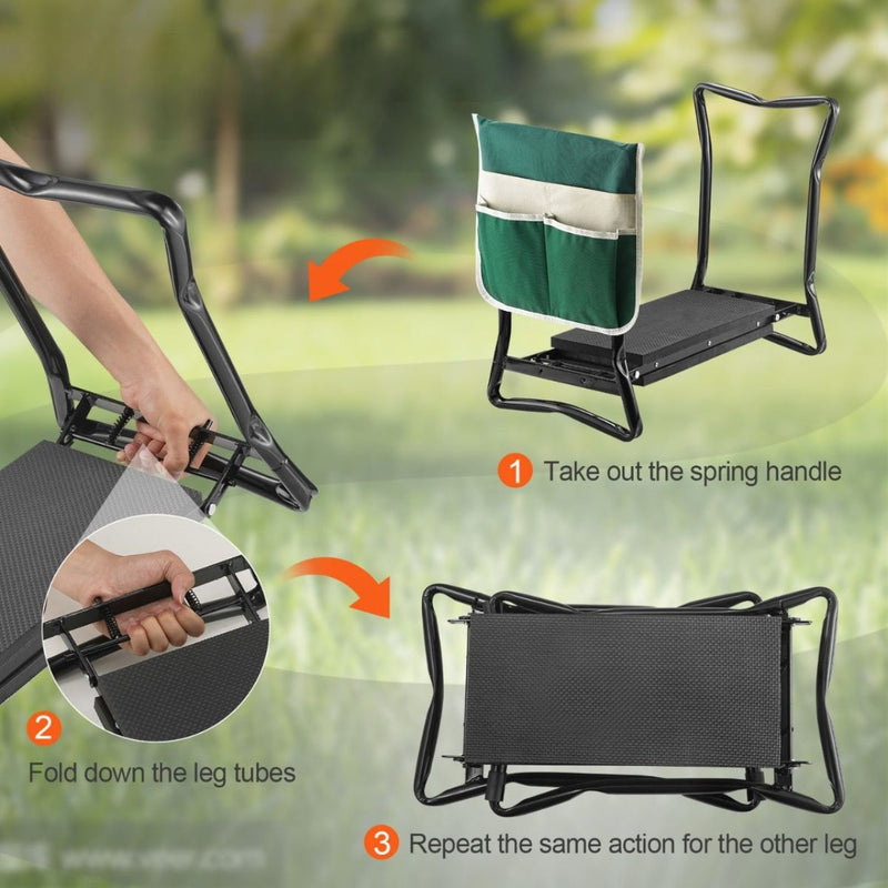 GardenEase Foldable Kneeler & Stool - Kalinzy