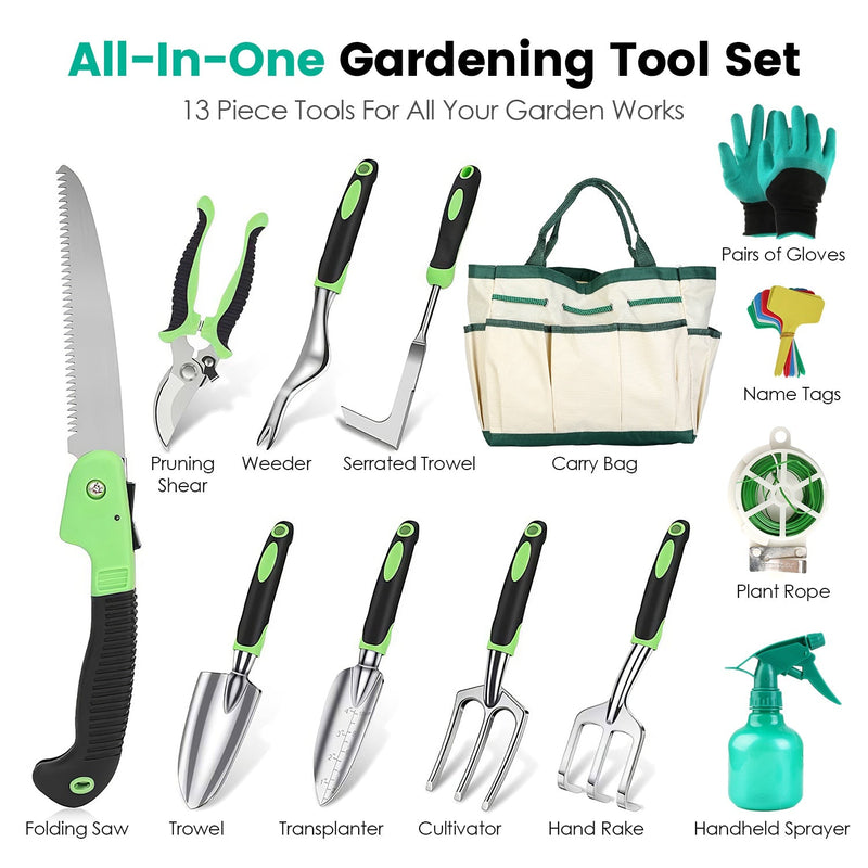 GardenMaster (13 Piece) Garden Tool set - Kalinzy