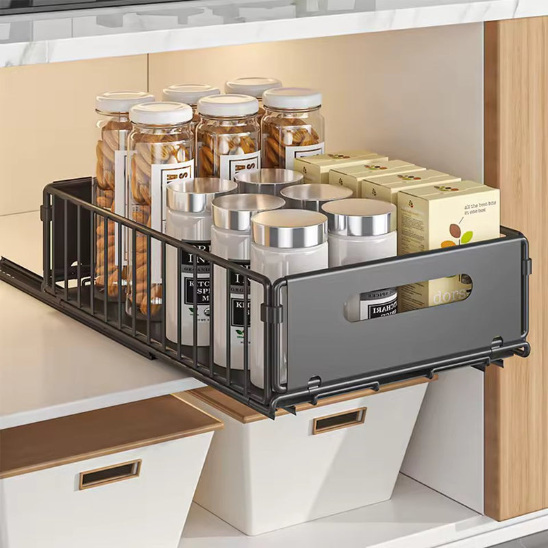 GlideEase Kitchen Cabinet Organizers - Kalinzy