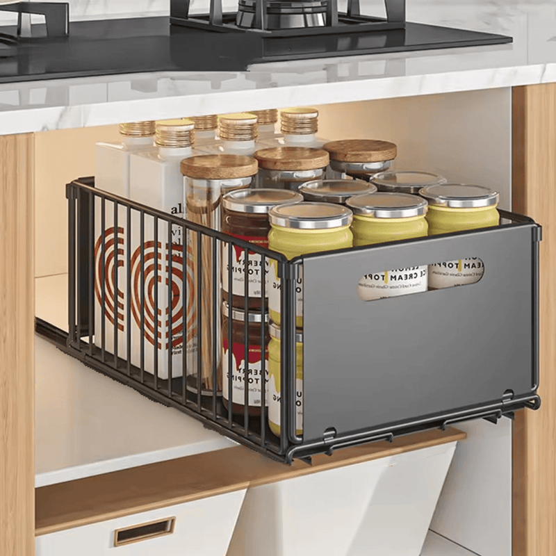 GlideEase Kitchen Cabinet Organizers - Kalinzy