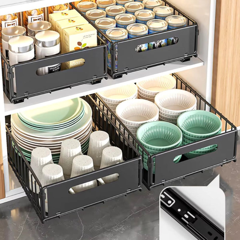 GlideEase Kitchen Cabinet Organizers - Kalinzy