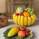 Golden Arc Banana Ceramic Fruit Bowl - Kalinzy