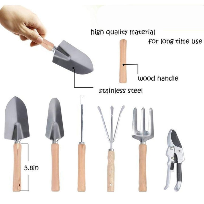 GreenThrive 9 - Piece Garden Tool Set – Ergonomic & Portable - Kalinzy