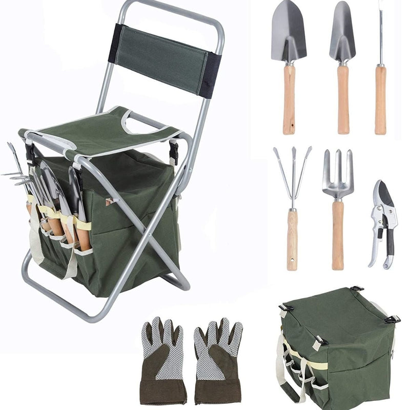 GreenThrive 9 - Piece Garden Tool Set – Ergonomic & Portable - Kalinzy