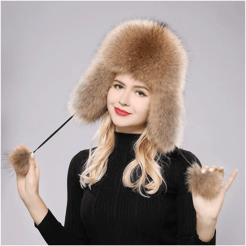 LuxeFox Fur Ushanka Hat - Kalinzy