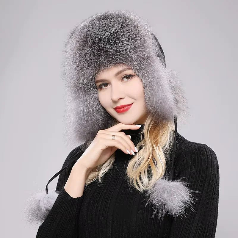 LuxeFox Fur Ushanka Hat - Kalinzy