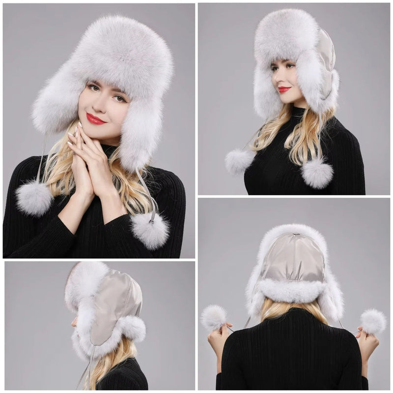 LuxeFox Fur Ushanka Hat - Kalinzy