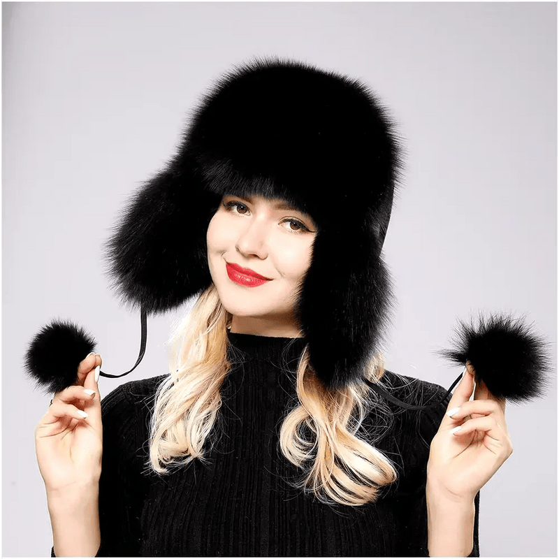 LuxeFox Fur Ushanka Hat - Kalinzy