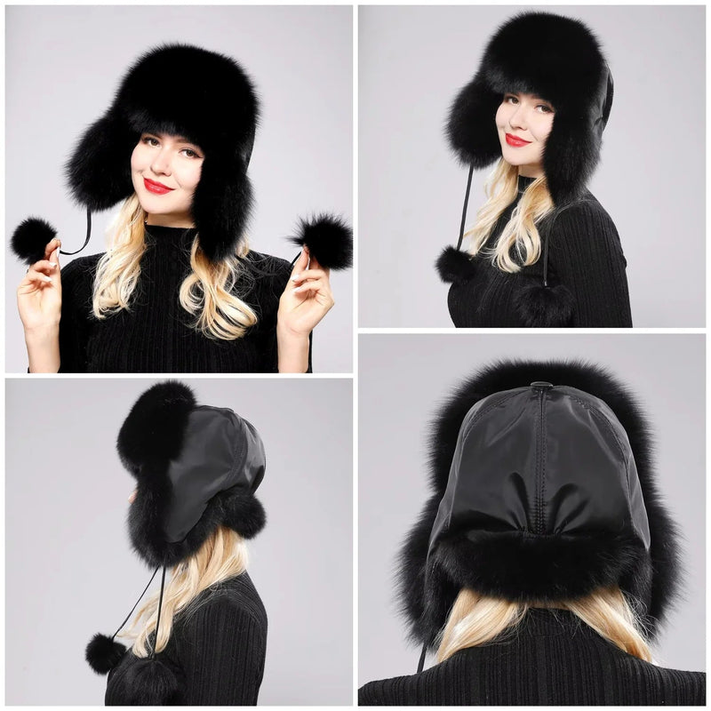 LuxeFox Fur Ushanka Hat - Kalinzy