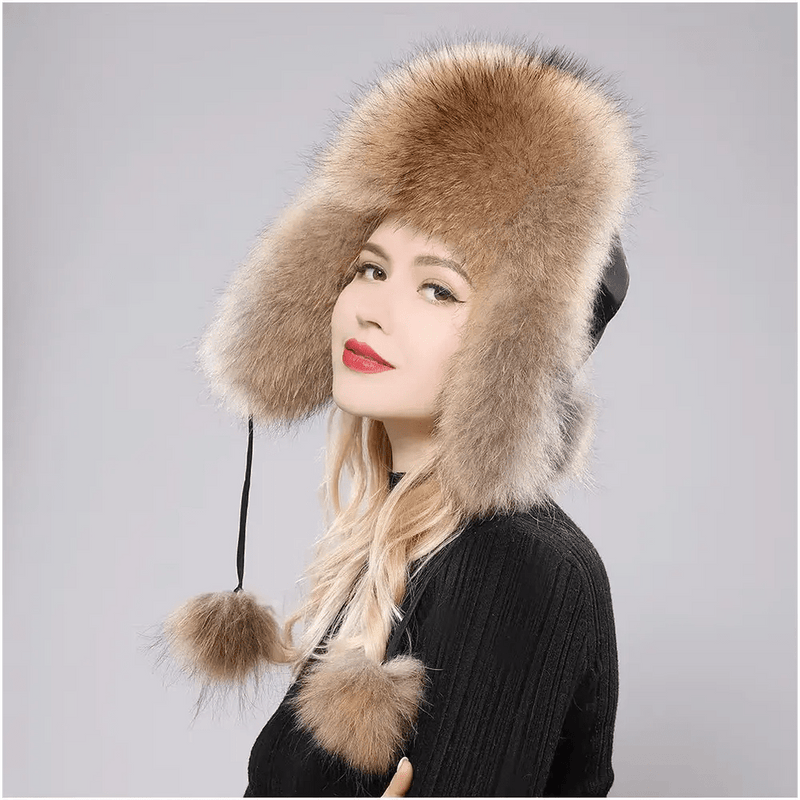 LuxeFox Fur Ushanka Hat - Kalinzy