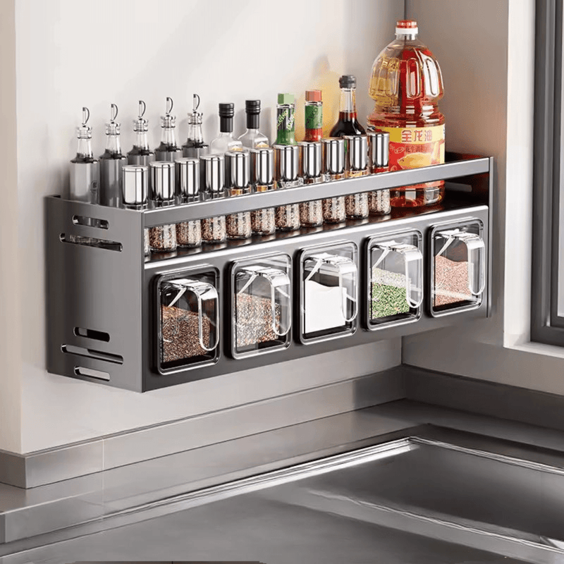 SmartSpace Wall Mounted Spice Rack - Kalinzy