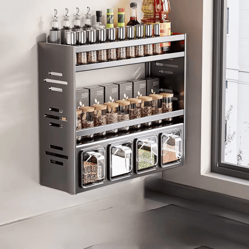 SmartSpace Wall Mounted Spice Rack - Kalinzy