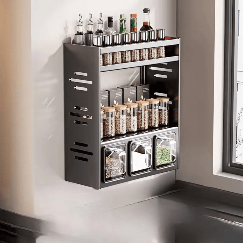 SmartSpace Wall Mounted Spice Rack - Kalinzy