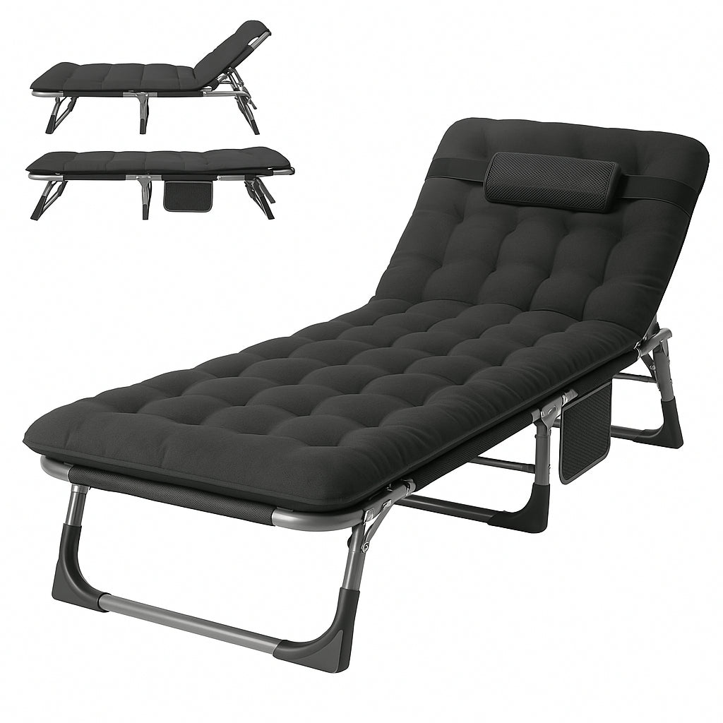 SunNest - Foldable Lounge Chair with Pad - Kalinzy