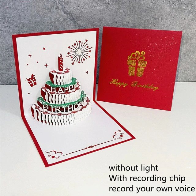 3D Pop-Up Birthday Cards With Music and Light - Kalinzy