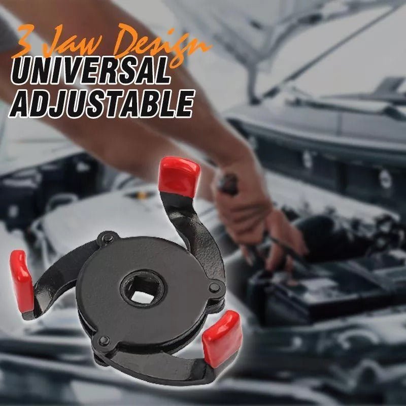 Adjustable 3 Jaw Oil Filter Wrench and Removal tool - Kalinzy