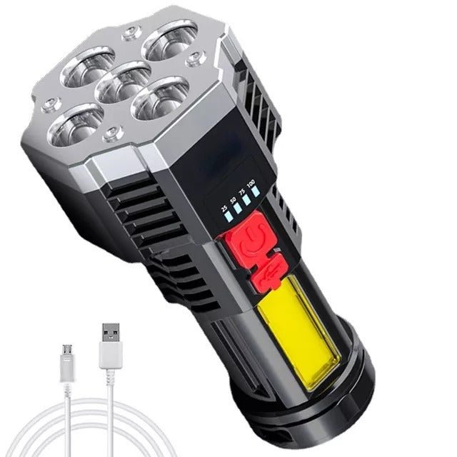 Brightest Flashlight - 4 and 5 Core Super Bright Powerful Flashlight - Kalinzy