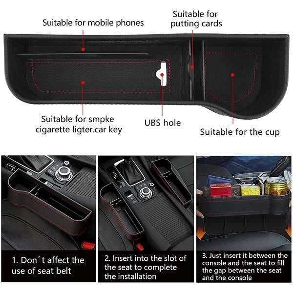 Car Seat Slot Storage Box - Kalinzy
