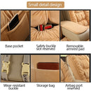 Cushioned Plush Car Seat Cover For Front and Back Seat - Kalinzy