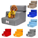 Dog Stairs For Bed 3 Steps Pet Ramp - Kalinzy