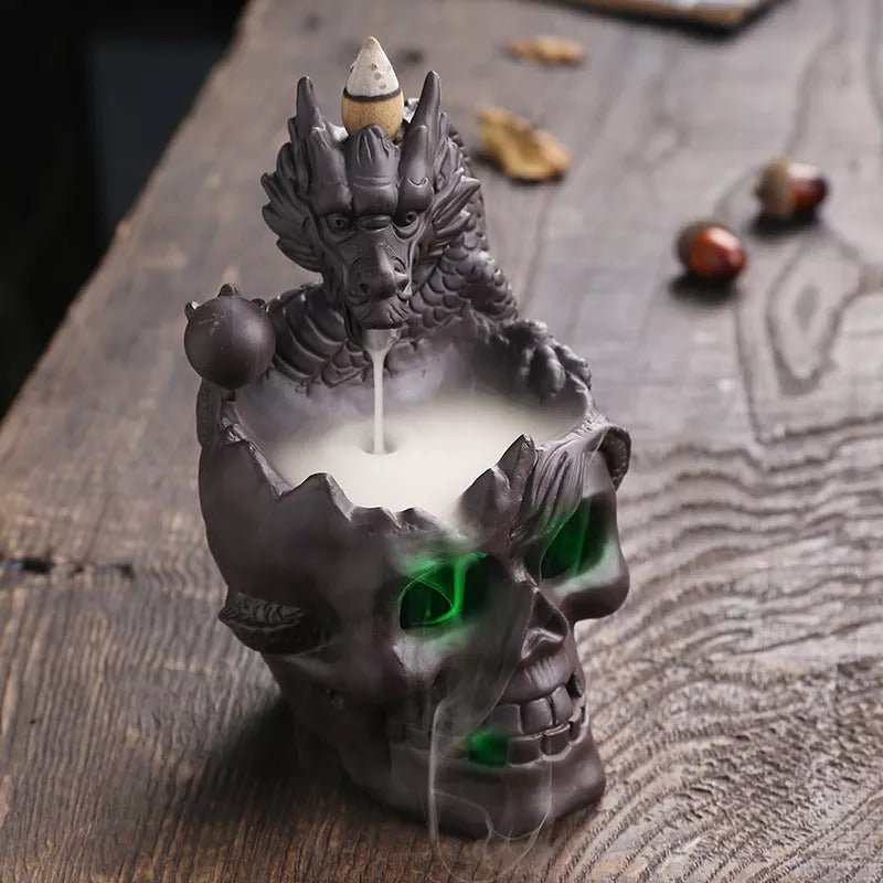 Dragon Skull LED Incence Burner +20 Cones - Kalinzy