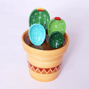 Flower Pot & Cactus Measuring Spoons Set - Kalinzy