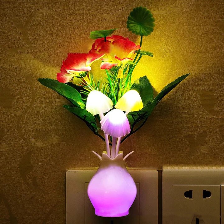 Flower Vase Mushroom Night Light - Kalinzy