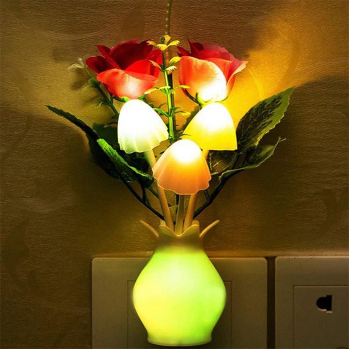 Flower Vase Mushroom Night Light - Kalinzy