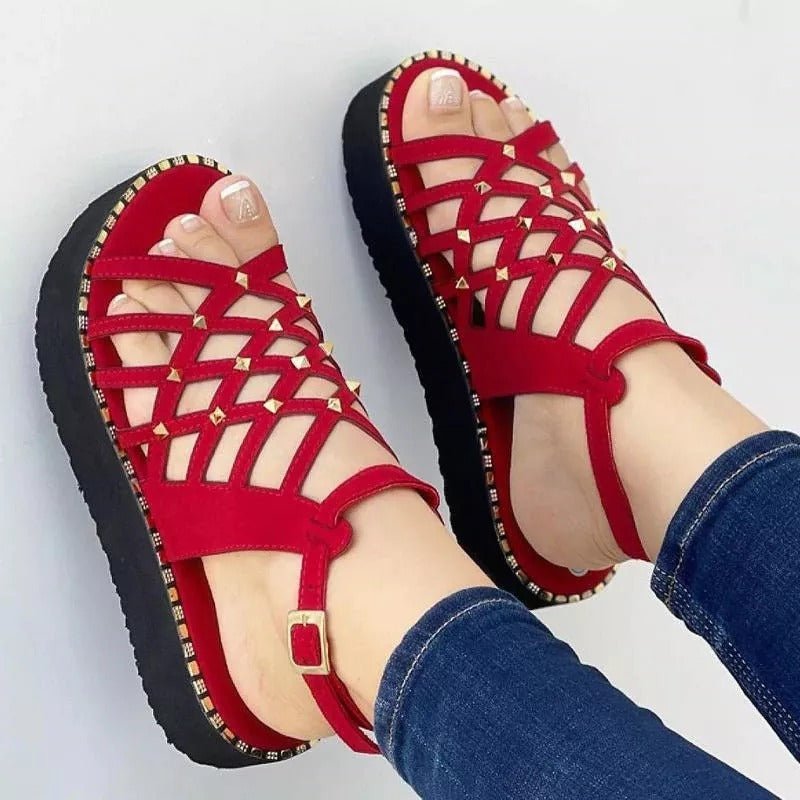 Gladiator Sandals For Women Red