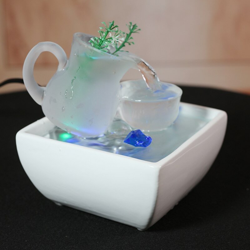 Glass Desktop Waterfall Fountain