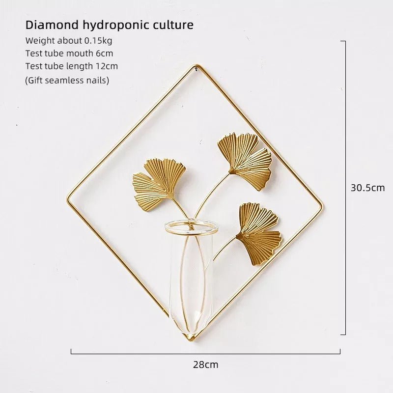 Hydroponic Wall Vase | Decorative Hanging Flower Vase