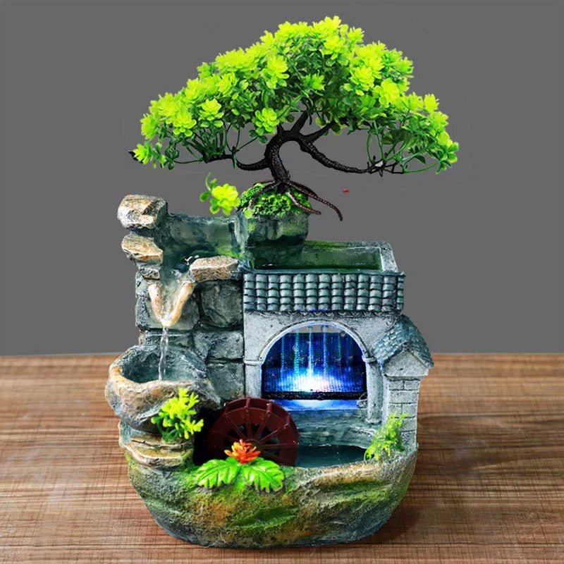 Indoor tabletop water Garden best Relaxation waterfall fountain