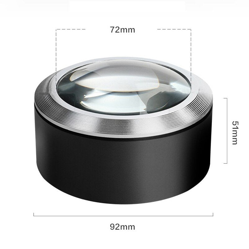LED Magnifying Glass for Reading 5X Lens
