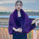 Loose Knitted Thickened Shawl Coat - Kalinzy