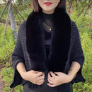 Loose Knitted Thickened Shawl Coat - Kalinzy