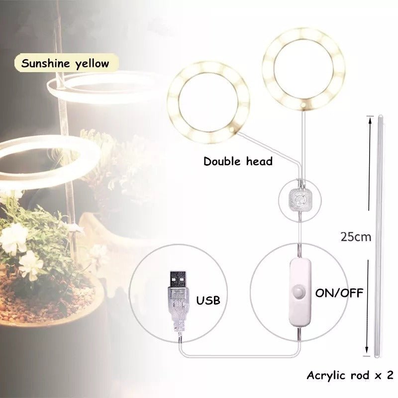 PLANT GLOW™ Plant Grow Light Ring Bulbs