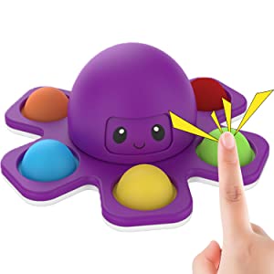 Pop it Fidget Spinner Octopus Toy