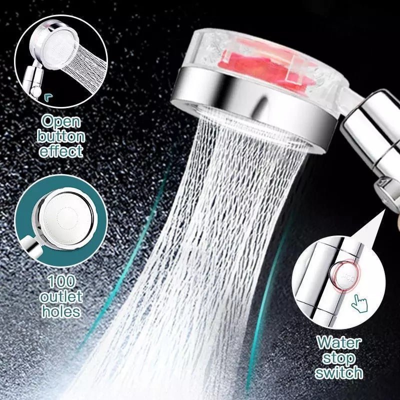 Rotating High Pressure Shower Head