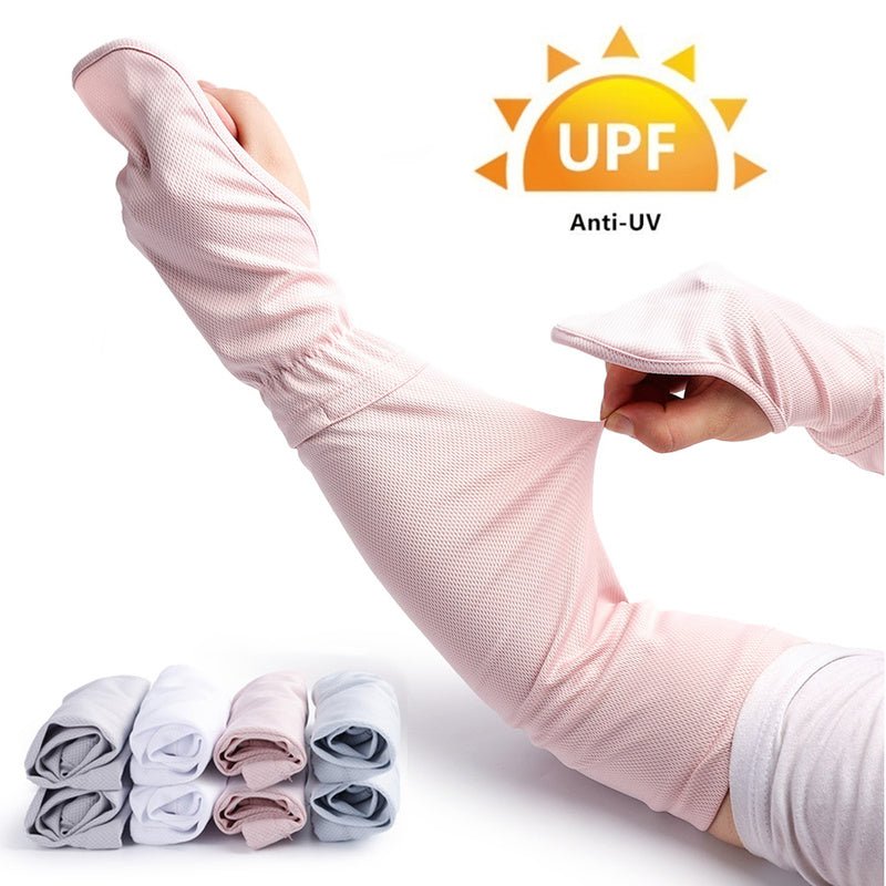 Silk Arm Sleeves Sun Protection For Women