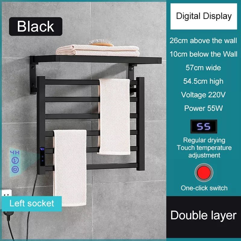 Smart Electric Towel Warmer Rack - Best Bathroom Towel Dryer