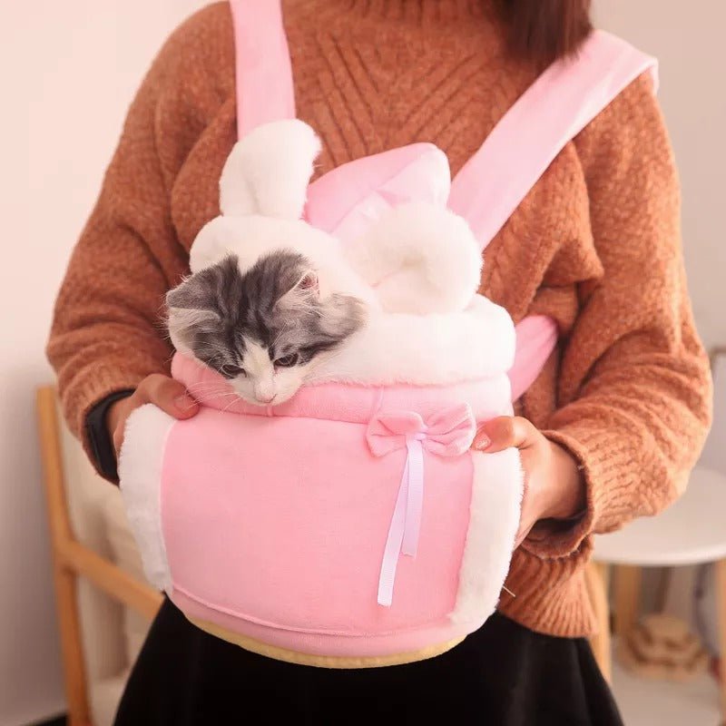 Warm and Cosy Cat Carrier - Cute Pet Backpack