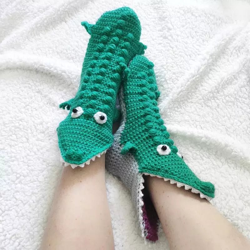 Winter Funny Animal Socks Chicken Crocodile Cow Giraffe Knitted Socks - Kalinzy